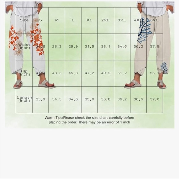 Floral Print Women's Pants - Picture 2 of 3